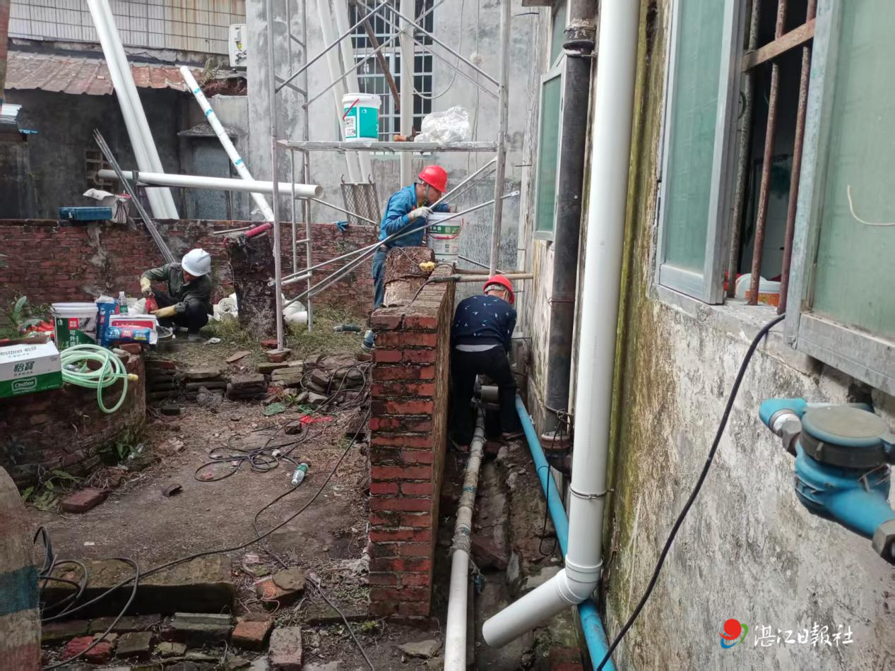 廉江市罗州街道巧解老旧小区排污难题