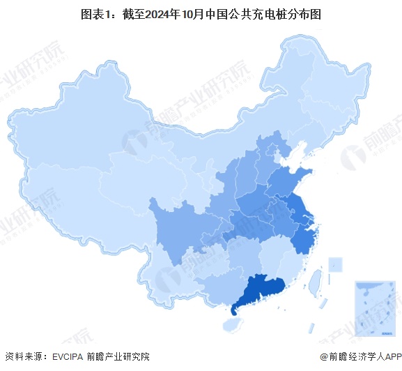 2024年中国电动汽车充电桩区域分布情况 公共充电桩与共享私桩区域分布差异较大（组图）