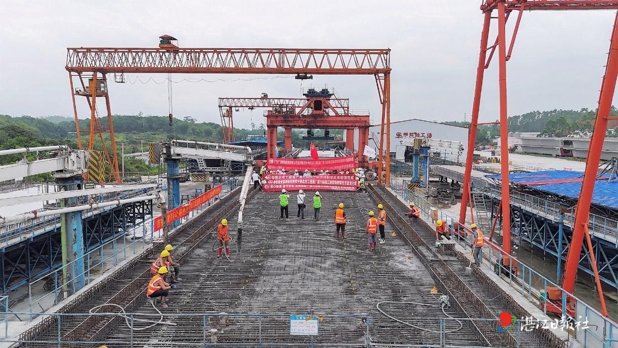 广湛铁路六标阳江制梁场箱梁预制任务全部完成