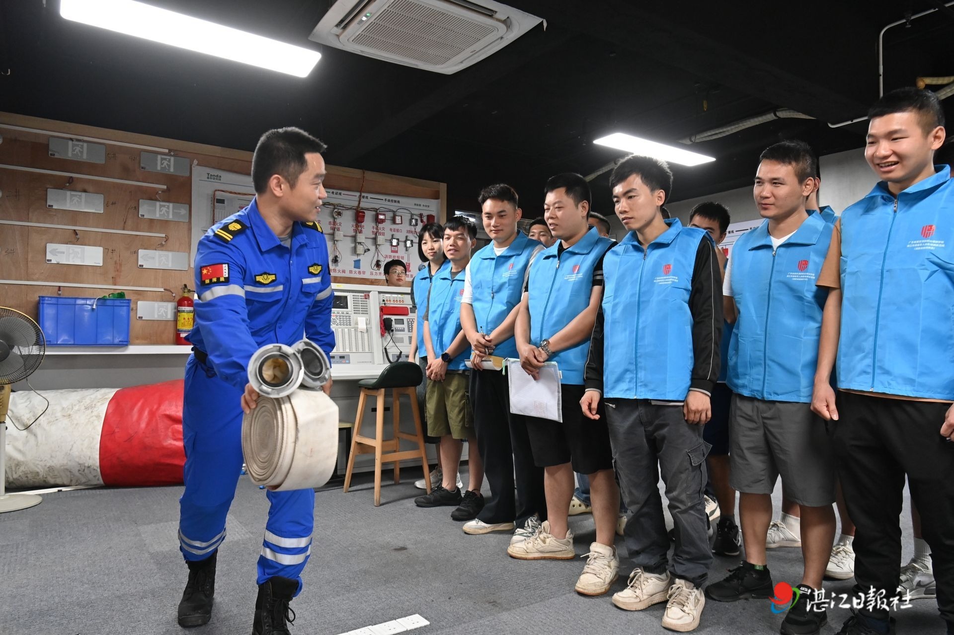 湛江市退役军人消防设施操作员技能培训示范班开班